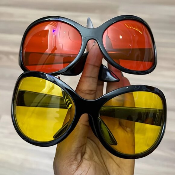 🔥Hot Sassy 2025 New Red Sexy Bubble Cat Eye Anti-Glare Diva Glasses - Picture 4 of 5